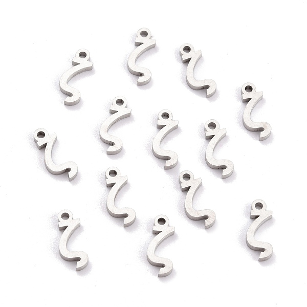 

PandaHall 304 Stainless Steel Pendants, Matte Style, Greek Alphabet, Stainless Steel Color, Letter.Z, Letter.Z: 12x5x1.5mm, Hole: 1.5mm 304...