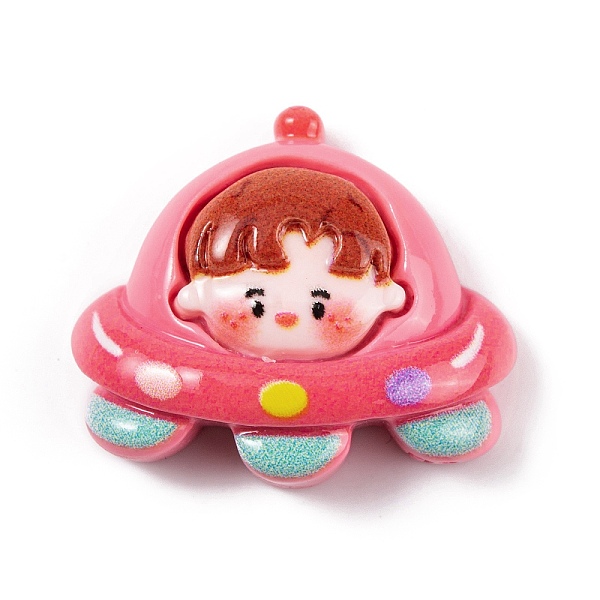 

PandaHall Playing Theme Opaque Resin Decoden Cabochons, Spaceship, 22.5x26.5x8.5mm Resin Spaceship