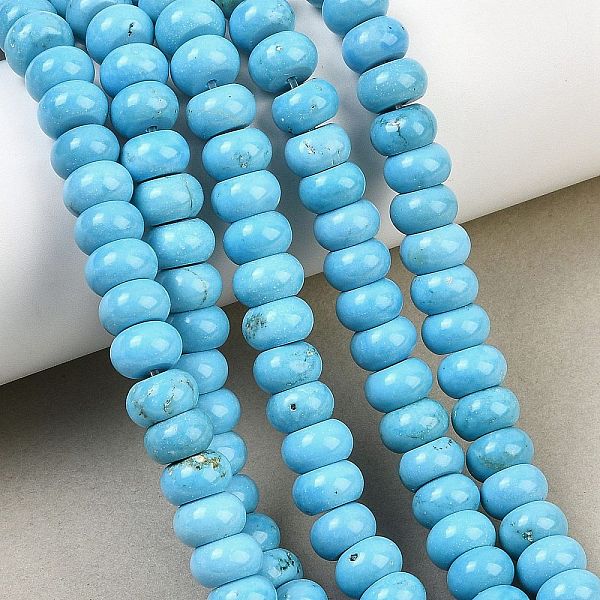 Brins de perles de magnésite naturelle teintes