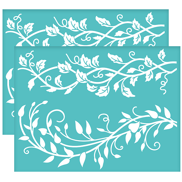

PandaHall Self-Adhesive Silk Screen Printing Stencil, for Painting on Wood, DIY Decoration T-Shirt Fabric, Turquoise, Cirrus, 280x220mm...