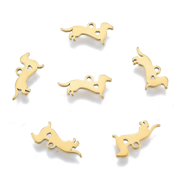 Ion Plating(IP) 201 Stainless Steel Silhouette Charms