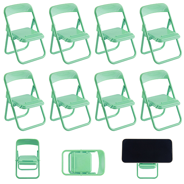 8 support de téléphone portable pliable en plastique en forme de mini chaise mignonne-image-AJEW-CP0007-14-fr