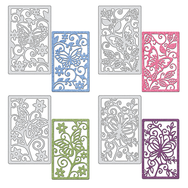 

PandaHall GLOBLELAND Carbon Steel Cutting Dies Stencils, for DIY Scrapbooking/Photo Album, Decorative Embossing DIY Paper Card, Butterfly...