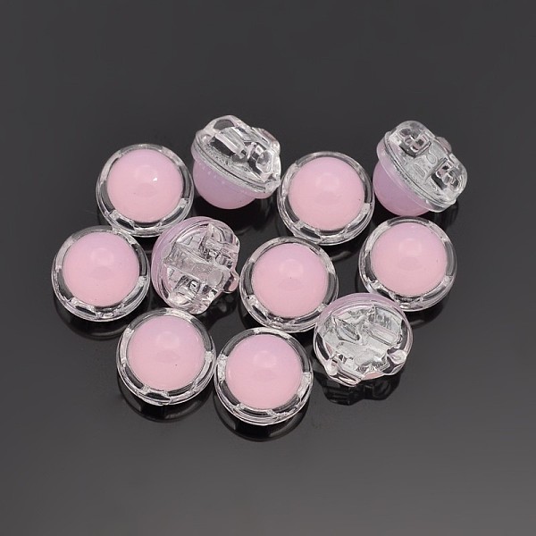 

PandaHall Sew on Taiwan Acrylic, Multi-strand Links, Garment Accessories, Half Round, Pink, 12x8mm, Hole: 1mm Acrylic Rhinestone Half Round...