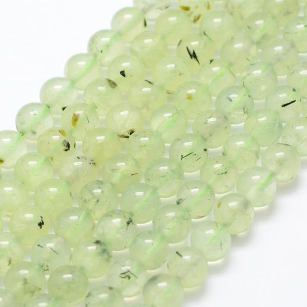 

PandaHall Natural Prehnite Beads Strands, Round, 12mm, Hole: 1mm, about 32pcs/strand, 15.1 inch(38.5cm) Prehnite Round