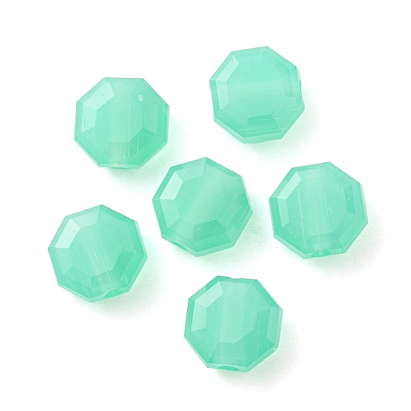 

PandaHall Acrylic Beads, Faceted, Polygon, Medium Aquamarine, 7.5x7.5x4mm, Hole: 1.5mm Acrylic Polygon