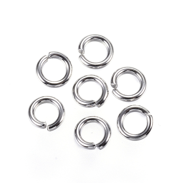 

PandaHall 304 Stainless Steel Jump Rings, Open Jump Rings, Stainless Steel Color, 5x1mm, 18 Gauge, Inner Diameter: 3mm 304 Stainless Steel