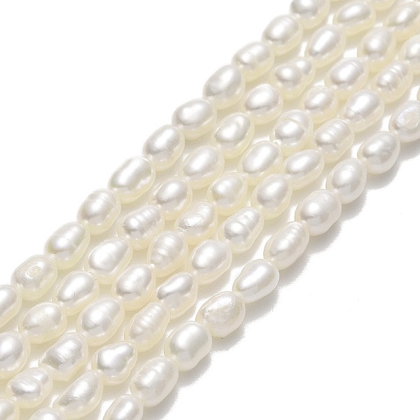 

PandaHall Natural Cultured Freshwater Pearl Beads Strands, Rice, Linen, 5~5.5x3.5~3.8mm, Hole: 0.5mm, about 70~71pcs/strand, 14.96''(38cm)..., Brown