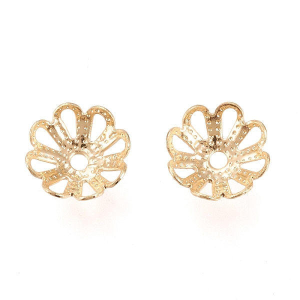 

PandaHall 304 Stainless Steel Fancy Bead Caps, Multi-Petal, Flower, Golden, 7x7x2.5mm, Hole: 1mm 304 Stainless Steel