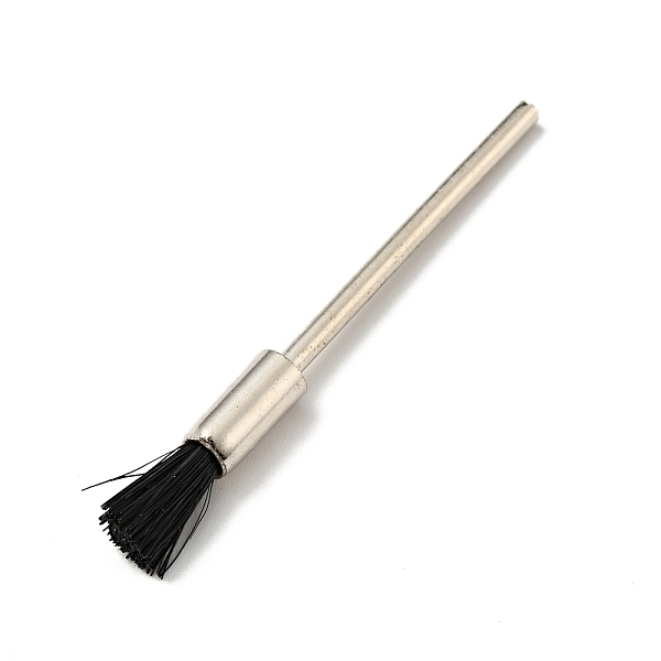 

PandaHall Multifunctional Paint Brushes, Polishing Brushes, with Iron Axis, for Metal, Jade, Glass, Jewelry, Black, 5.5x0.2cm Iron Black