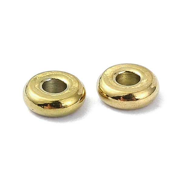 

PandaHall 201 Stainless Steel Beads, Rondelle, Golden, 4x1.5mm, Hole: 1.4mm 201 Stainless Steel Rondelle