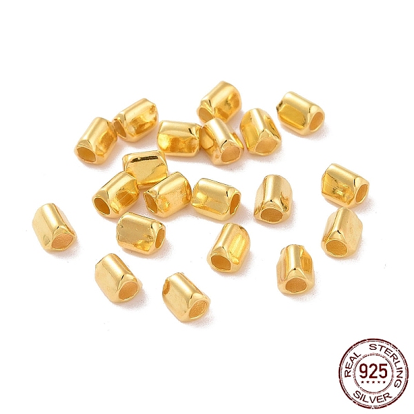 

PandaHall 925 Sterling Silver Beads, Tri-Prism, Golden, 3x3x3.5mm, Hole: 1.5mm, about 161Pcs/10g Sterling Silver Triangle