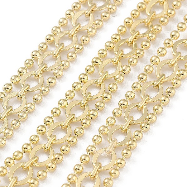 

PandaHall Rack Plating Brass Chains, Long-Lasting Plated, Soldered, with Spool, Lead Free & Cadmium Free, Real 18K Gold Plated, Link...