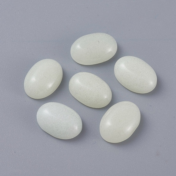 

PandaHall Synthetic Noctilucent Stone/Luminous Stone Cabochons, Oval, 14x10x4.8mm Luminous Stone Oval