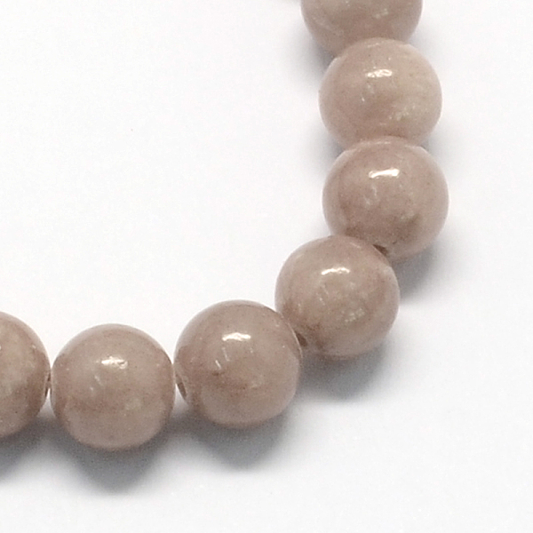 

PandaHall Natural Dyed Yellow Jade Gemstone Bead Strands, Round, Camel, 10mm, Hole: 1mm, about 40pcs/strand, 15.7 inch Yellow Jade Round..., Brown