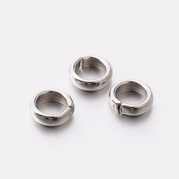 

PandaHall 304 Stainless Steel Quick Link Connectors, Linking Rings, Stainless Steel Color, 6x2mm, Hole: 4mm, about 2mm inner diameter 304...