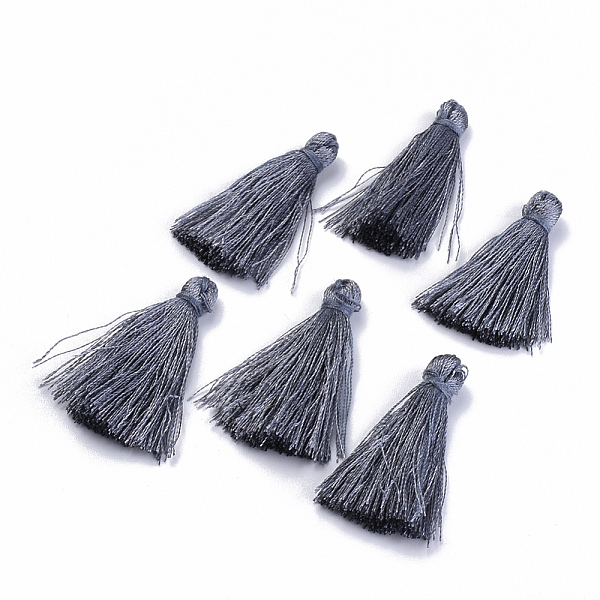 

PandaHall Polyester Tassel Pendant Decorations, Dark Gray, 90~92mm Polyester
