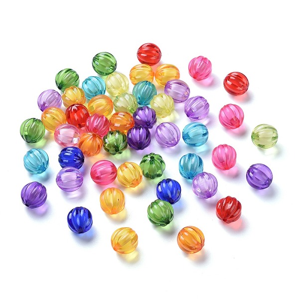 

PandaHall Transparent Acrylic Beads, Bead in Bead, Round, Pumpkin, Mixed Color, 20mm, Hole: 3mm, about 180pcs/500g Acrylic Pumpkin..., Multicolor