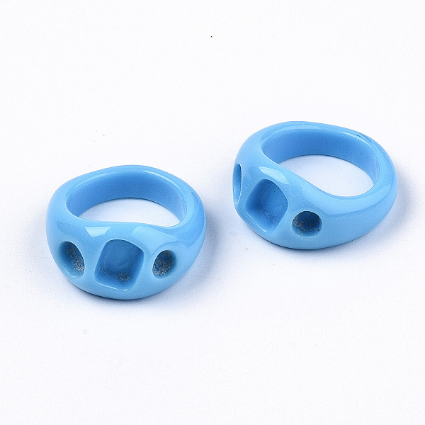 Opaque Resin Finger Rings