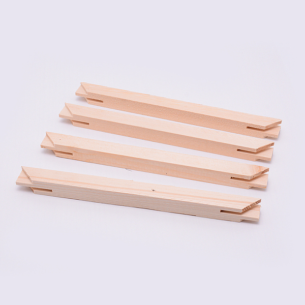 

PandaHall Solid Wood Stretcher Bars, for Oil Painting Canvas Prints Poster, Wall Art Photo, BurlyWood, 25.2x1.8x1.8cm Wood Rectangle Orange