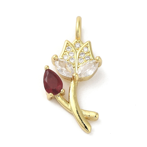 

PandaHall Rack Plating Brass Micro Pave Cubic Zirconia Pendants, Flower, Long-Lasting Plated, Cadmium Free & Lead Free, Real 18K Gold Plated..., Clear