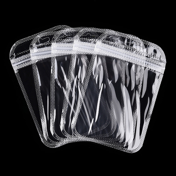 

PandaHall Transparent Plastic Zip Lock Bags, Resealable Packaging Bags, Rectangle, Clear, 13x8.5x0.02cm, Unilateral Thickness: 2.3 Mil...