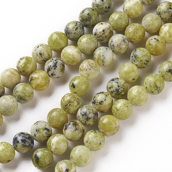 

PandaHall Natural Yellow Turquoise(Jasper) Beads Strands, Round, 4~4.5mm, Hole: 0.8mm, about 87pcs/strand, 15.5 inch Yellow Turquoise...