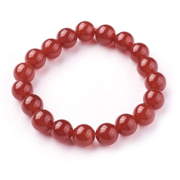 Natural Carnelian Beads Stretch Bracelets