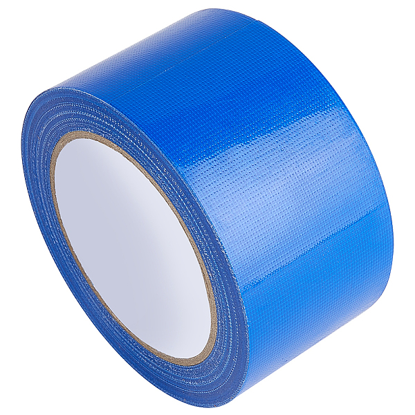 

PandaHall Adhesive Patch Tape, Floor Marking Tape, for Fixing Carpet, Clothing Patches, Blue, 62.5x0.2mm, 20m/roll Plastic Flat Blue