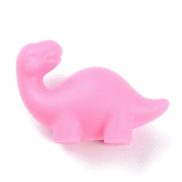 

PandaHall Dinosaur Food Grade Eco-Friendly Silicone Focal Beads, Chewing Beads For Teethers, DIY Nursing Necklaces Making, Pearl Pink...