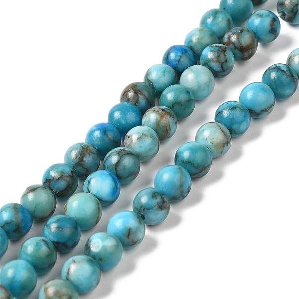 

PandaHall Natural Dyed White Jade Beads Strands, Round, Dodger Blue, 6~7mm, Hole: 0.8mm, about 57~64pcs/strand, 14.33''~15''(36.4~38.1cm)...