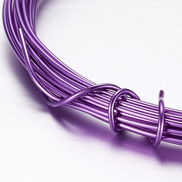 

PandaHall Round Aluminum Wire, Bendable Metal Craft Wire, for DIY Arts and Craft Projects, Purple, 15 Gauge, 1.5mm, 5m/roll(16.4 Feet/roll)...