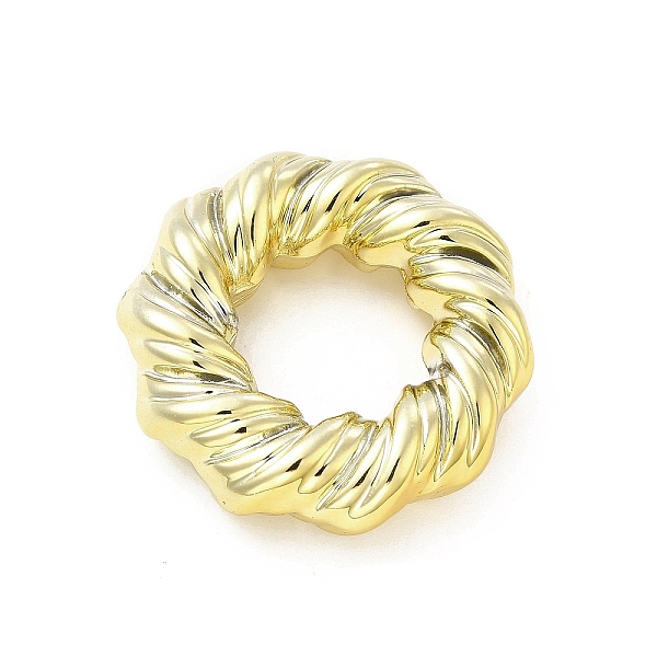 

PandaHall CCB Plastic Linking Rings, Twisted Round Ring, Golden, 37x35.5x10mm, Inner Diameter: 16mm Plastic Ring