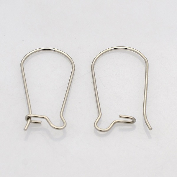 

PandaHall 316 Surgical Stainless Steel Hoop Earrings, Stainless Steel Color, 21 Gauge, 20x10mm, Pin: 0.7mm 316 Surgical Stainless Steel