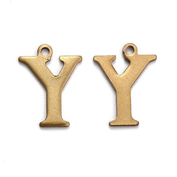 

PandaHall 304 Stainless Steel Alphabet Charms, Antique Bronze, Letter.Y, 12.5x9.5x0.7mm, Hole: 1mm 304 Stainless Steel Letter Y