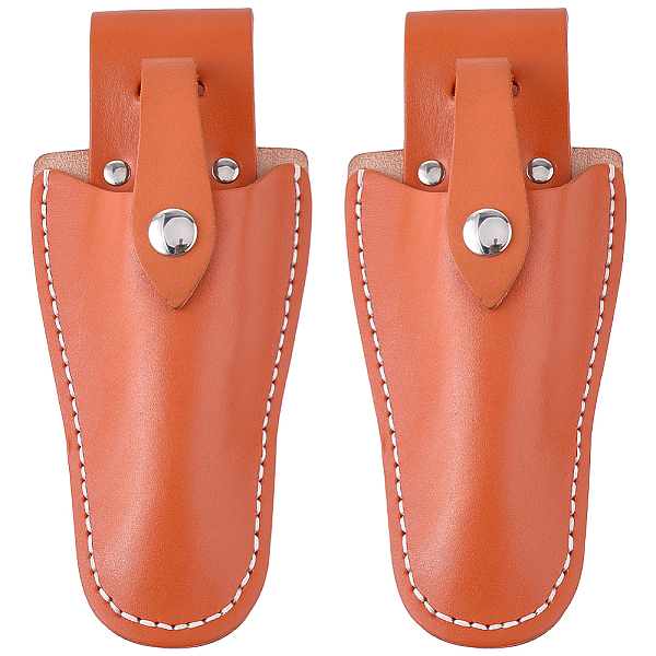 Housse de protection pour ciseaux en cuir de vache