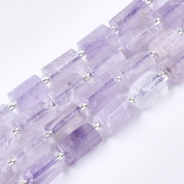 

PandaHall Natural Amethyst Beads Strands, Faceted, Column, 8~11x6~8x5~7mm, Hole: 1mm, about 15~17pcs/strand, 7.28~7.48 inch Amethyst Column