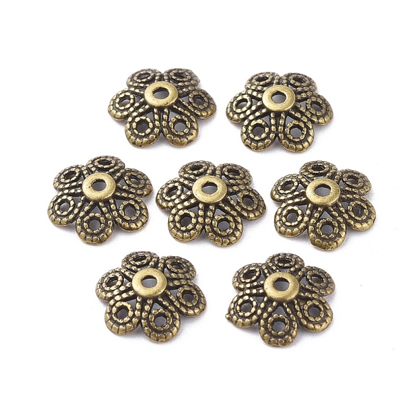 

PandaHall Tibetan Style Alloy Bead Caps, Lead Free & Nickel Free & Cadmium Free, Antique Bronze Color, about 12.5mm long, 12.5mm wide, 4mm...