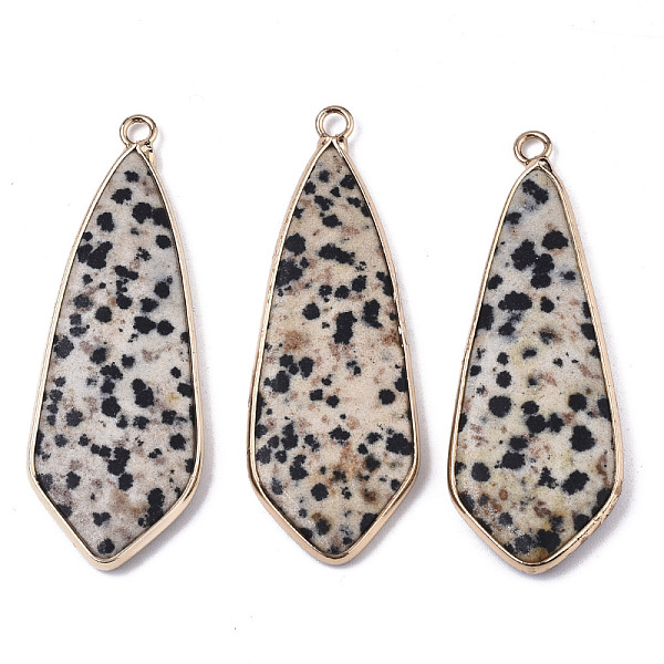 Natural Dalmatian Jasper Pendants