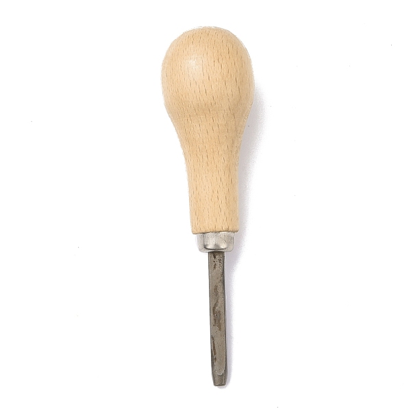 PandaHall Wood Pusher for Diamond Gemstone Setting, with Stainless Steel Head, Jewelry Embedding Tool, Stainless Steel Color, 11.35x2.95cm...