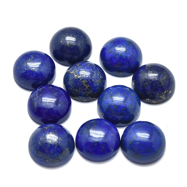 

PandaHall Natural Lapis Lazuli Cabochons, Half Round/Dome, 10x5mm Lapis Lazuli Half Round