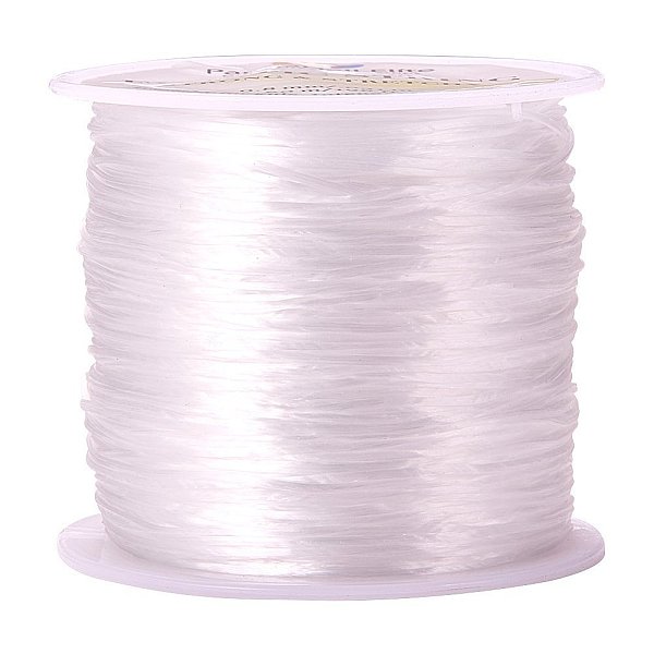 

PandaHall 0.8mm White Elastic Stretch Polyester Threads Beading String Cord 60m Each for Bracelets Necklace Jewelry Making Spandex Flat...