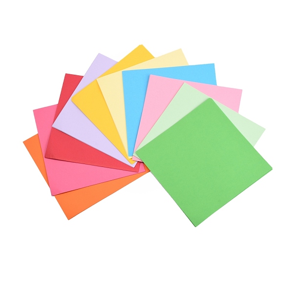 

PandaHall 100 Sheets Origami Paper, Handmade Folding Paper, for Kids School DIY and Arts & Crafts, Mixed Color, 200x200x9.5mm, 10 colors..., Multicolor