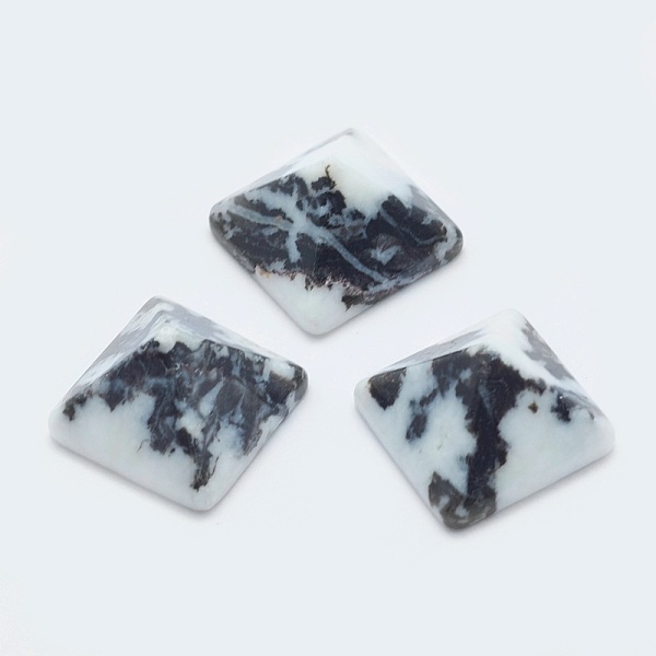 

PandaHall Natural Zebra Jasper Cabochons, Pyramid, 20x20x12~13mm, Diagonal Length: 26mm Zebra Jasper Pyramid