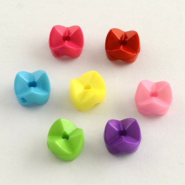 

PandaHall Opaque Acrylic Beads, Mixed Color, 9.5x7mm, Hole: 2mm, about 1800pcs/500g Acrylic Others Multicolor