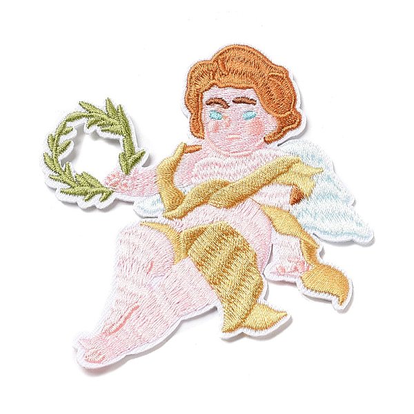 

PandaHall Computerized Embroidery Cloth Iron on/Sew on Patches, Costume Accessories, Angel, Colorful, 93x83x1.5mm Cloth Angel & Fairy
