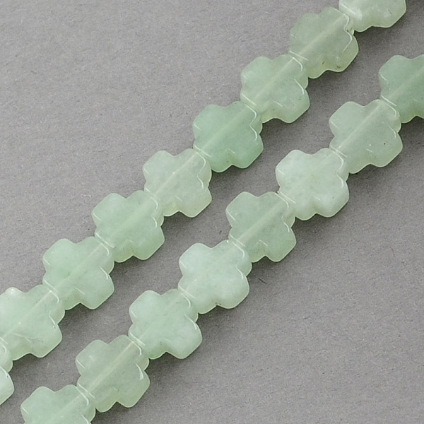 

PandaHall Natural Green Aventurine Stone Beads Strands, Greek Cross, Honeydew, 8x8x4mm, Hole: 1mm, about 50pcs/strand, 16.9 inch Green...