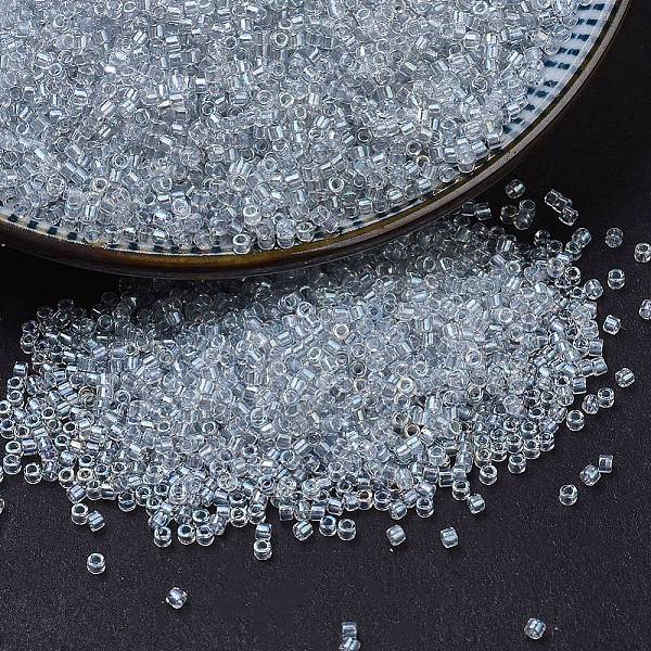 

PandaHall MIYUKI Delica Beads, Cylinder, Japanese Seed Beads, 11/0, (DB1677) Pearl Lined Transparent Pale Gray AB, 1.3x1.6mm, Hole: 0.8mm...