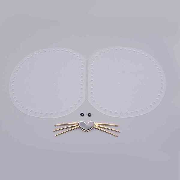 

PandaHall Transparent Acrylic Basket Bottom, Round Shape Blank Crochet Basket Base, with Beard Zinc Alloy Findings, for DIY Basket Weaving..., Clear