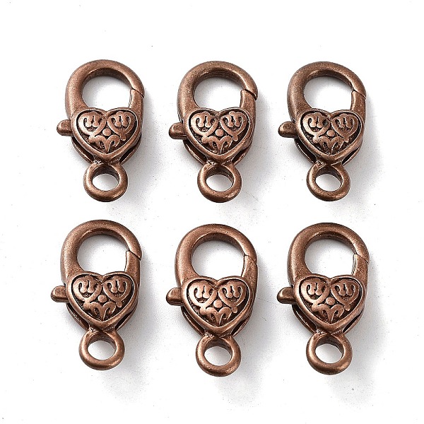 

PandaHall Brass Lobster Claw Clasps, Nickel Free, Red Copper, 25~26x13mm Brass Others